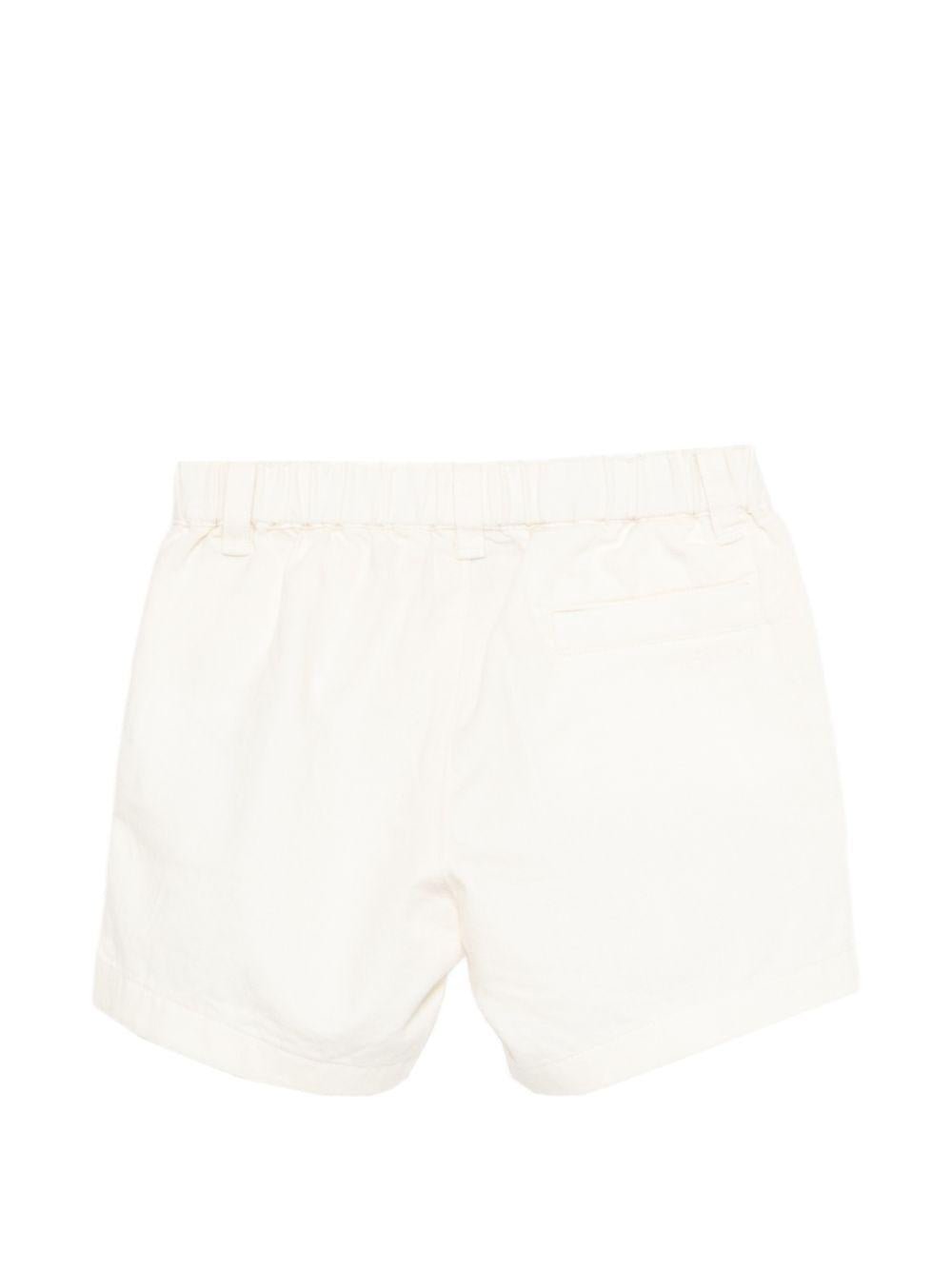 Shorts Leonard per neonato Bonpoint bianchi con vita elasticizzata - Rubino Kids