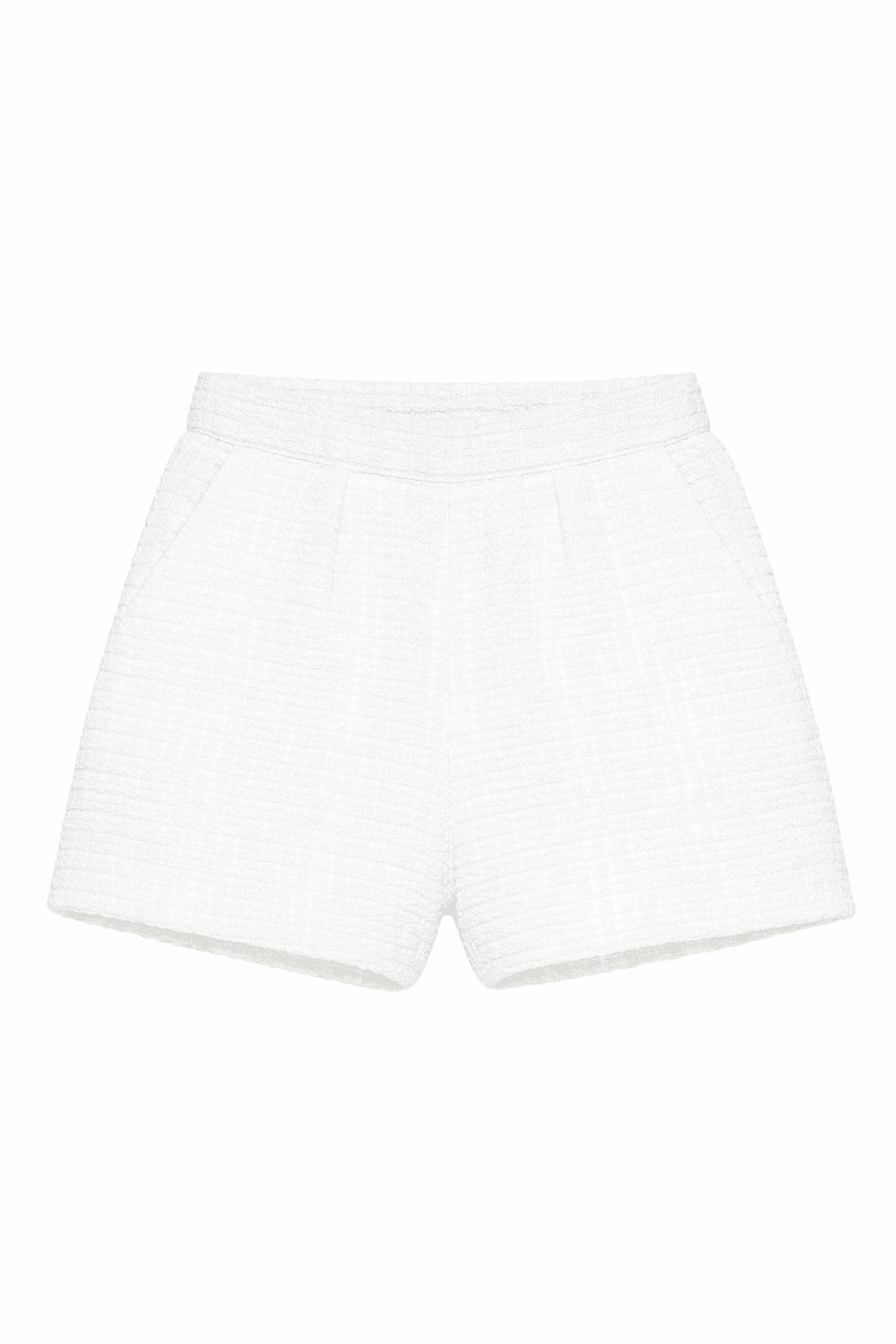 Shorts per bambina Douuod Kids bianchi con finitura in rilievo - Rubino Kids