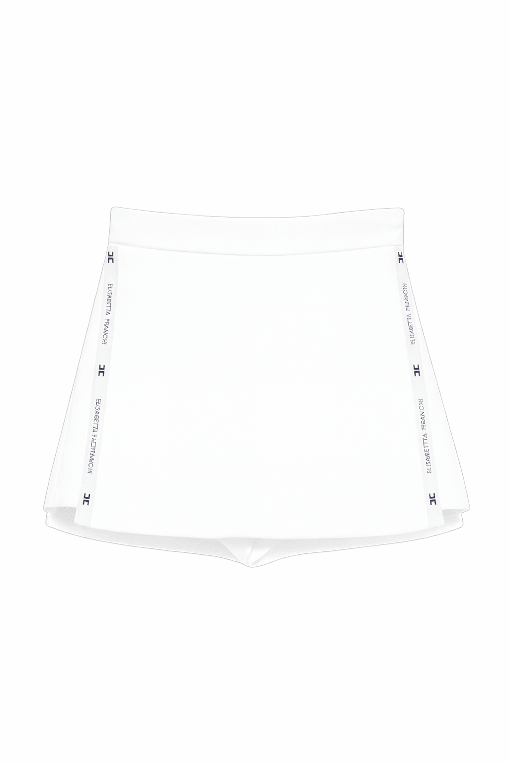 Shorts per bambina Elisabetta Franchi La Mia Bambina bianco con logo - Rubino Kids
