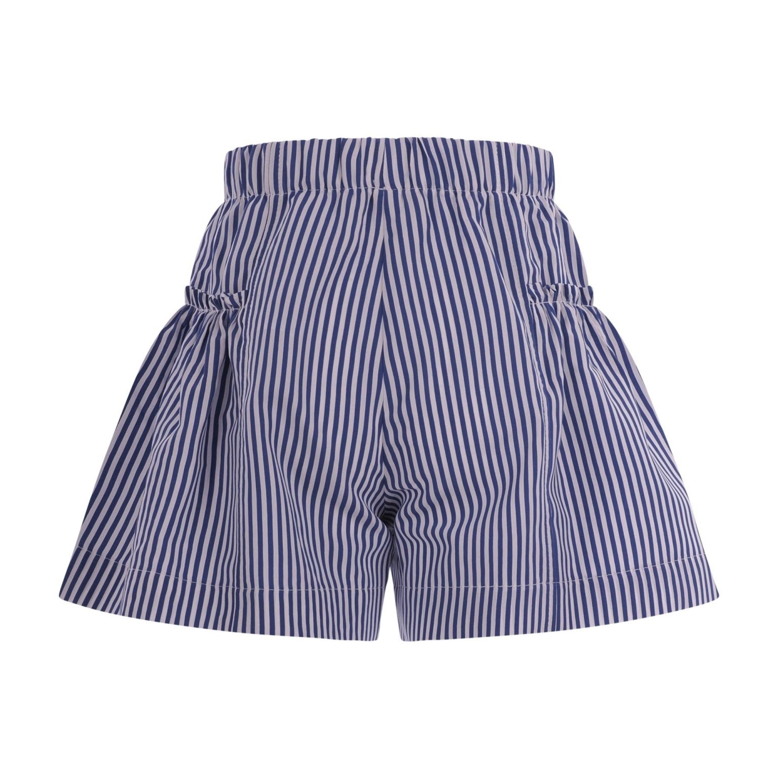 Shorts per bambina Monnalisa blu con motivo a righe - Rubino Kids