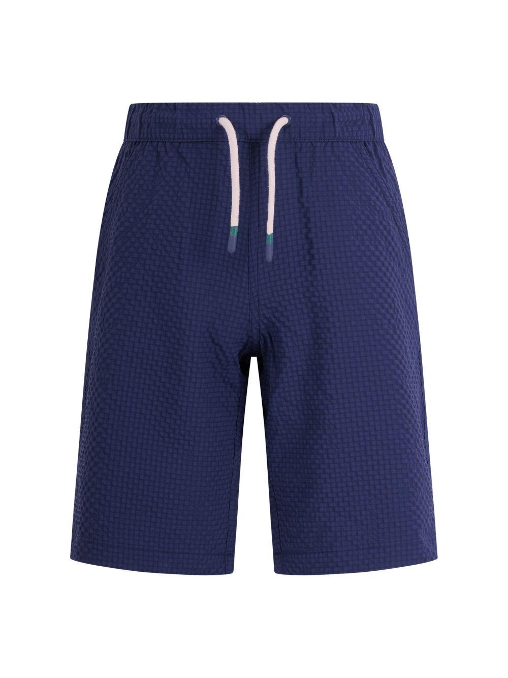 Shorts per bambino Bonpoint blu con chiusura a coulisse - Rubino Kids