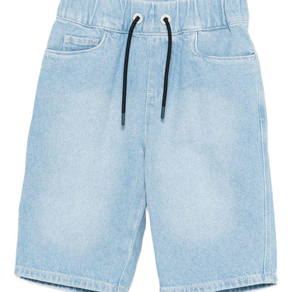Shorts per bambino Emporio Armani Kids con due tasche laterali - Rubino Kids