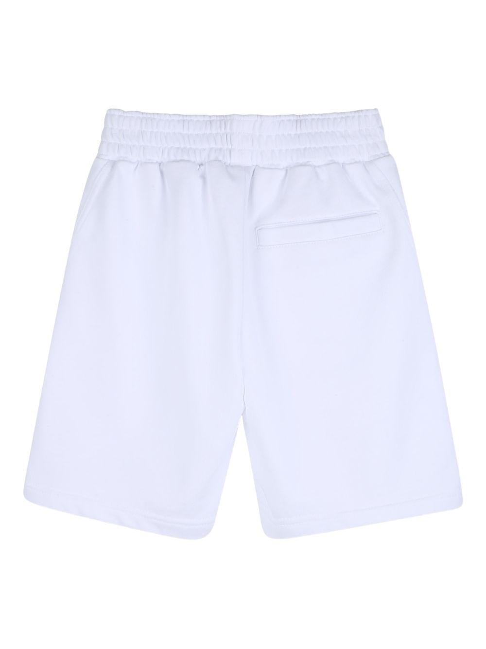 Shorts per bambino Givenchy Kids bianco con tasca posteriore applicata - Rubino Kids
