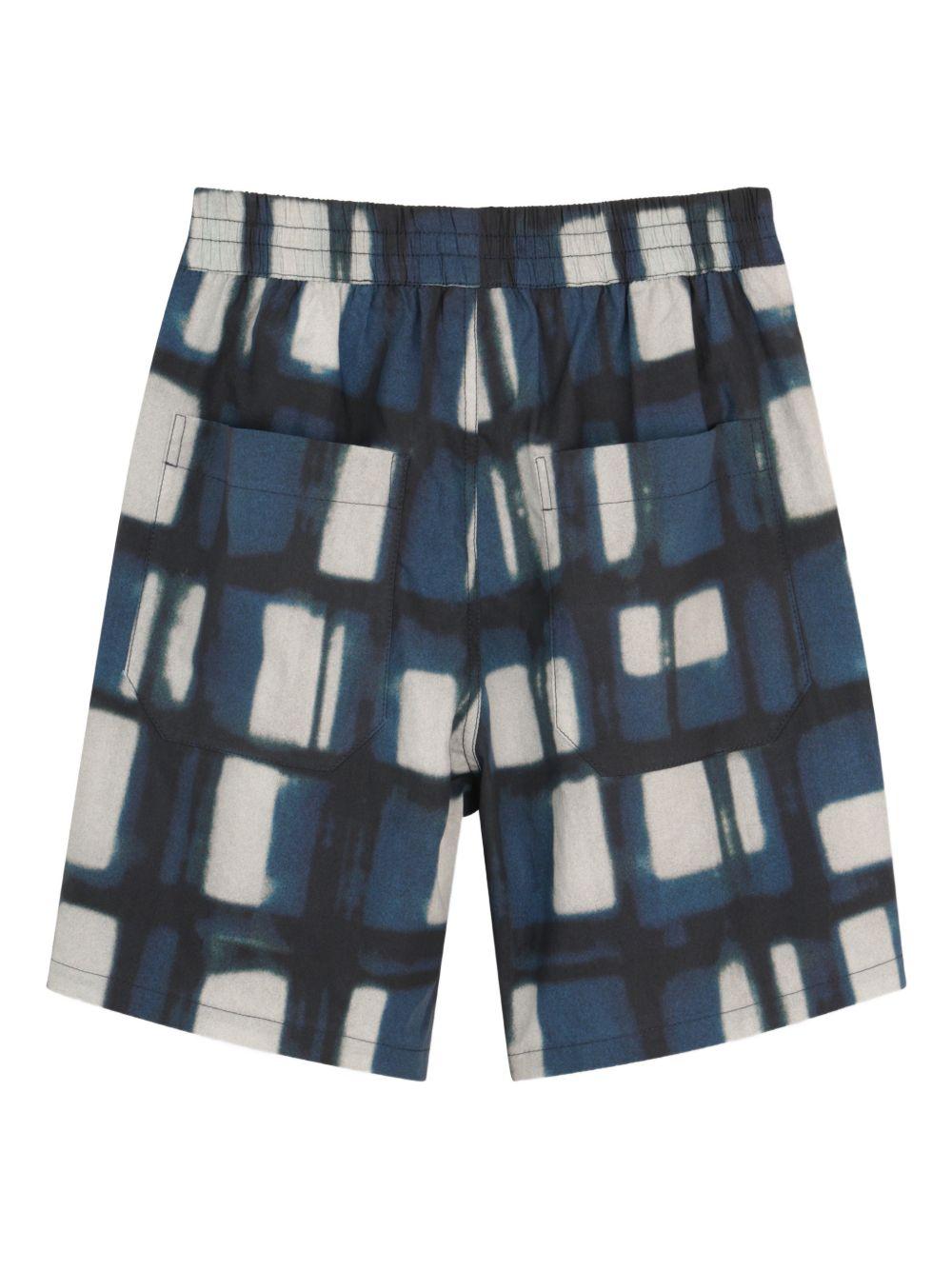 Shorts per bambino Givenchy Kids blu a fantasia - Rubino Kids