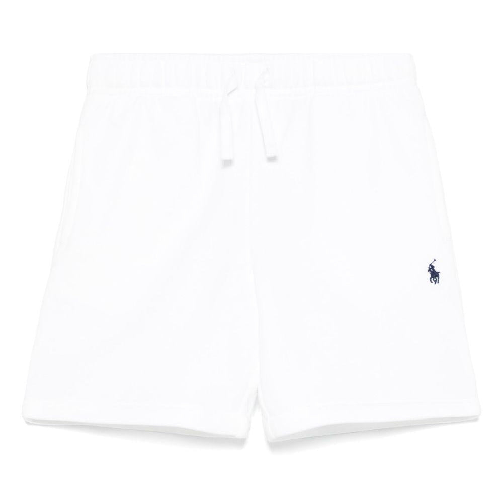 Shorts per bambino Polo Ralph Lauren Kids bianchi con motivo Polo Pony - Rubino Kids