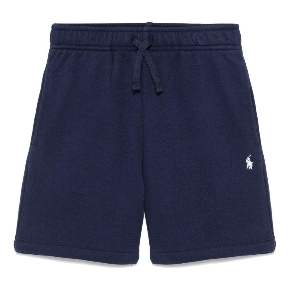Shorts per bambino Polo Ralph Lauren Kids blu con motivo Polo Pony - Rubino Kids