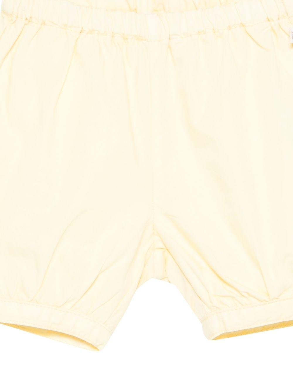 Shorts per neonata Bonpoint giallo con elastico in vita - Rubino Kids