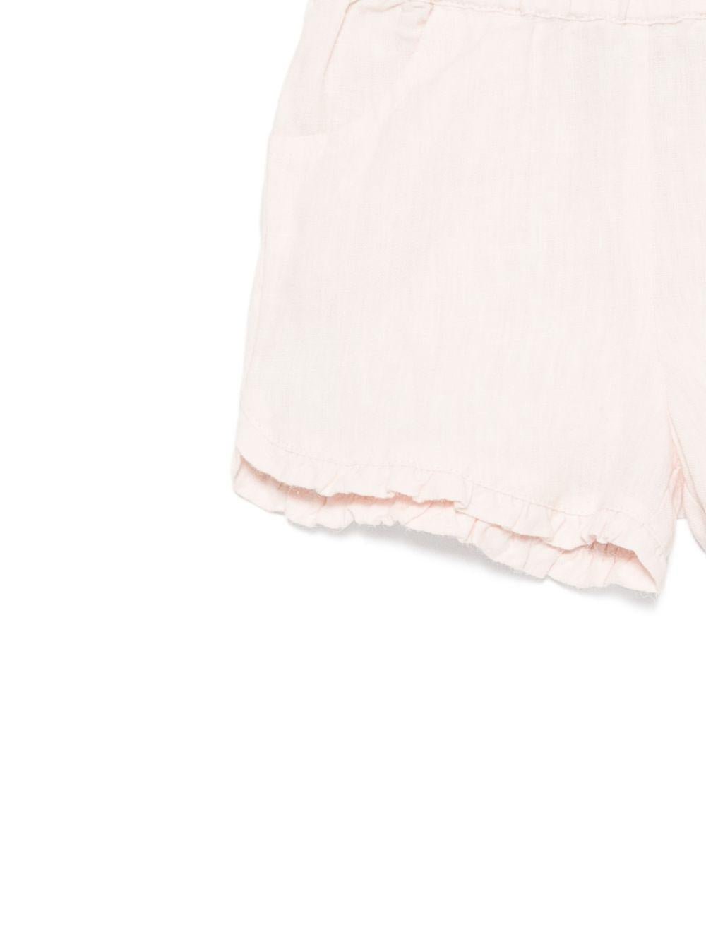 Shorts per neonata Tartine & Chocolat rosa chiaro con ruches - Rubino Kids