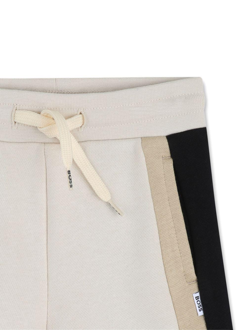 Shorts per neonato Boss Kids bianco crema con coulisse - Rubino Kids