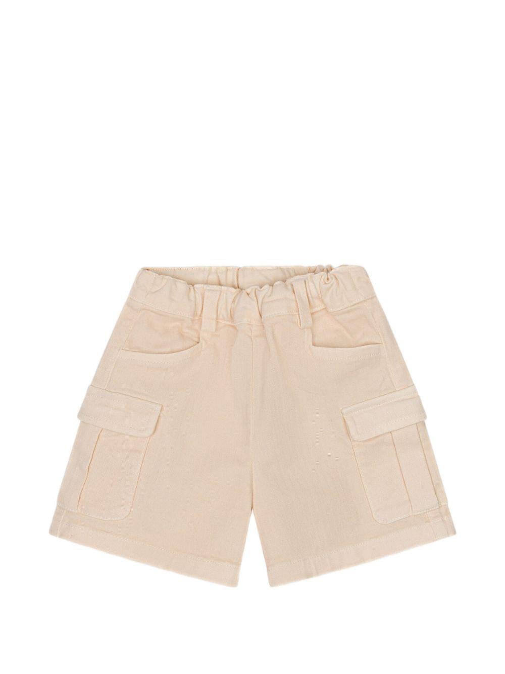 Shorts per neonato Etro Kids beige con tasche cargo - Rubino Kids