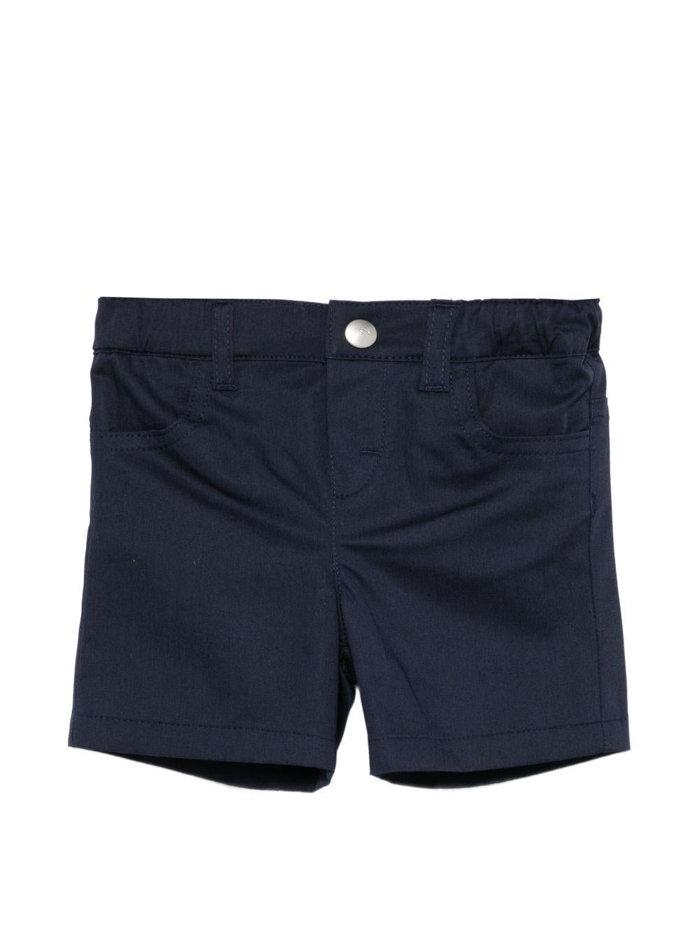 Shorts per neonato Fay Kids blu scuro con elastico in vita - Rubino Kids