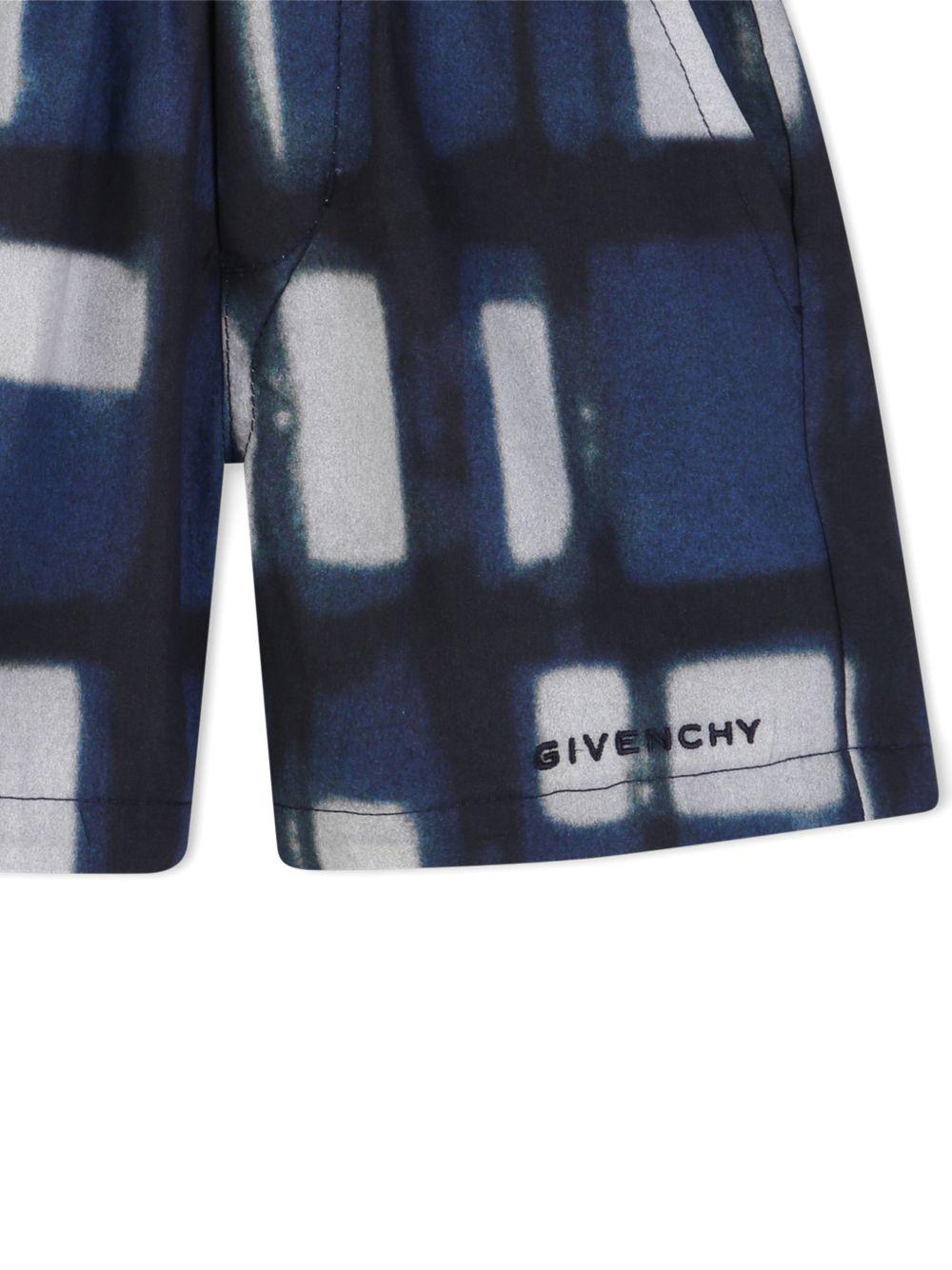 Shorts per neonato Givenchy Kids multicolore con stampa grafica - Rubino Kids