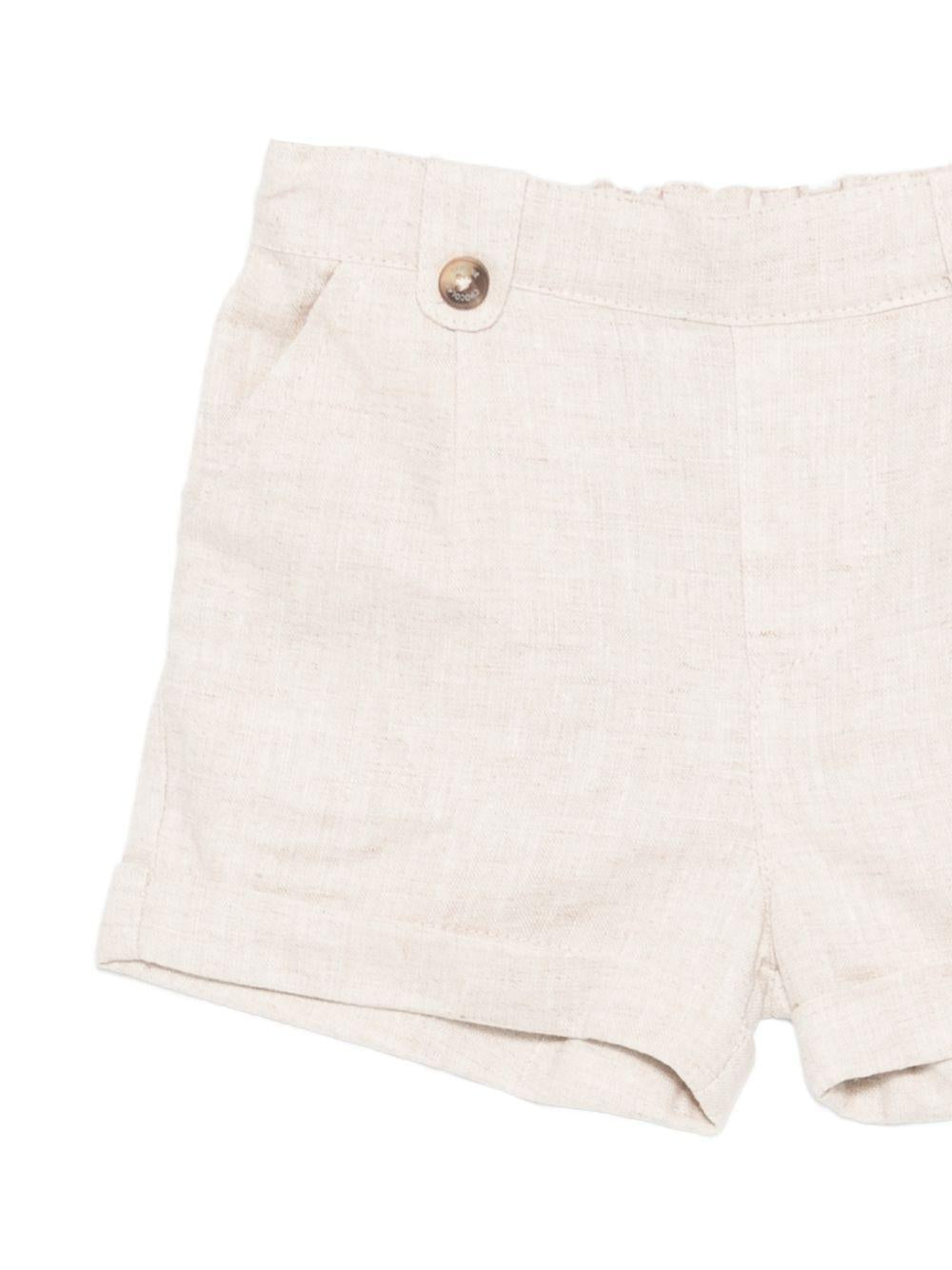 Shorts per neonato Tartine & Chocolat beige con bottoni - Rubino Kids