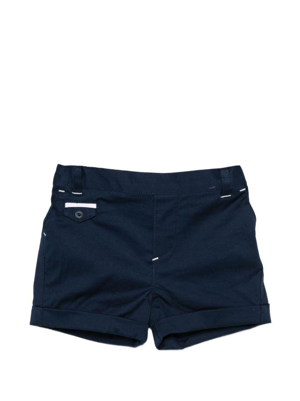 Shorts per neonato Tartine & Chocolat blu navy con risvolto - Rubino Kids