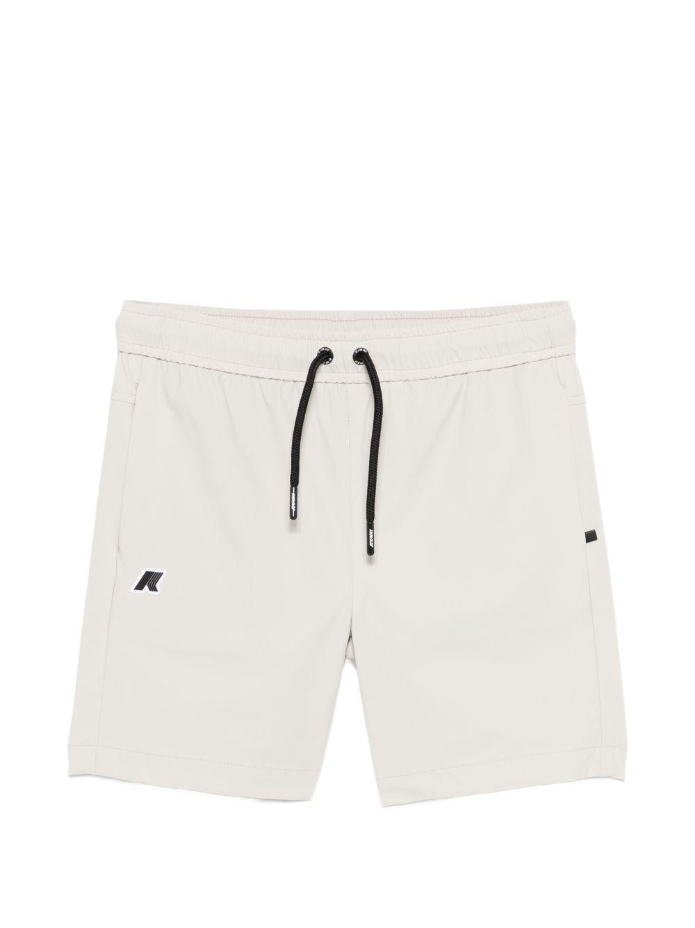 Shorts P.Nesilier per bambino K - WAY Kids grigi con chiusura a coulisse - Rubino Kids