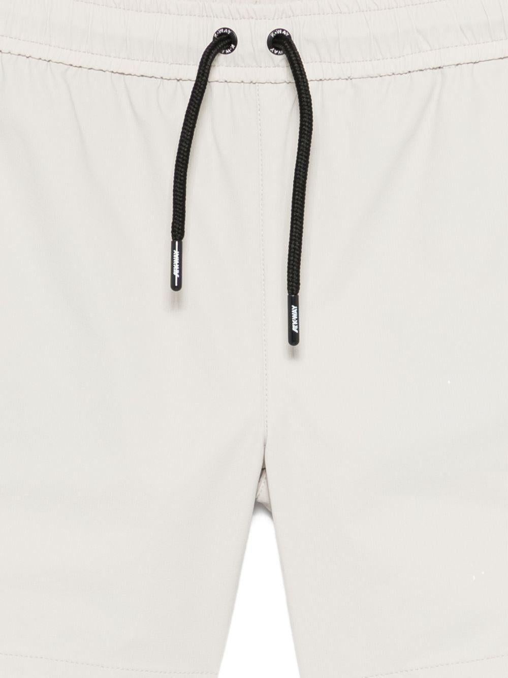 Shorts P.Nesilier per bambino K - WAY Kids grigi con chiusura a coulisse - Rubino Kids