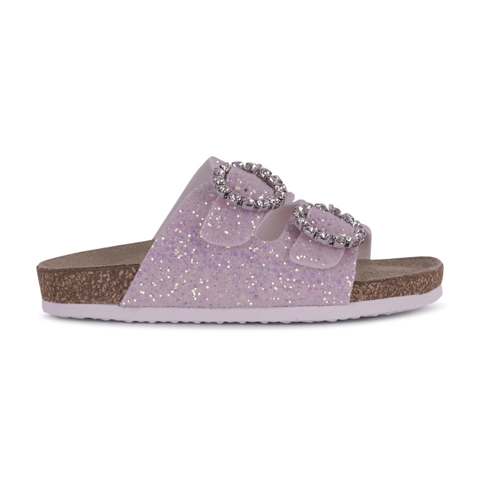 Slippers per bambina Monnalisa rosa con fibbia - Rubino Kids