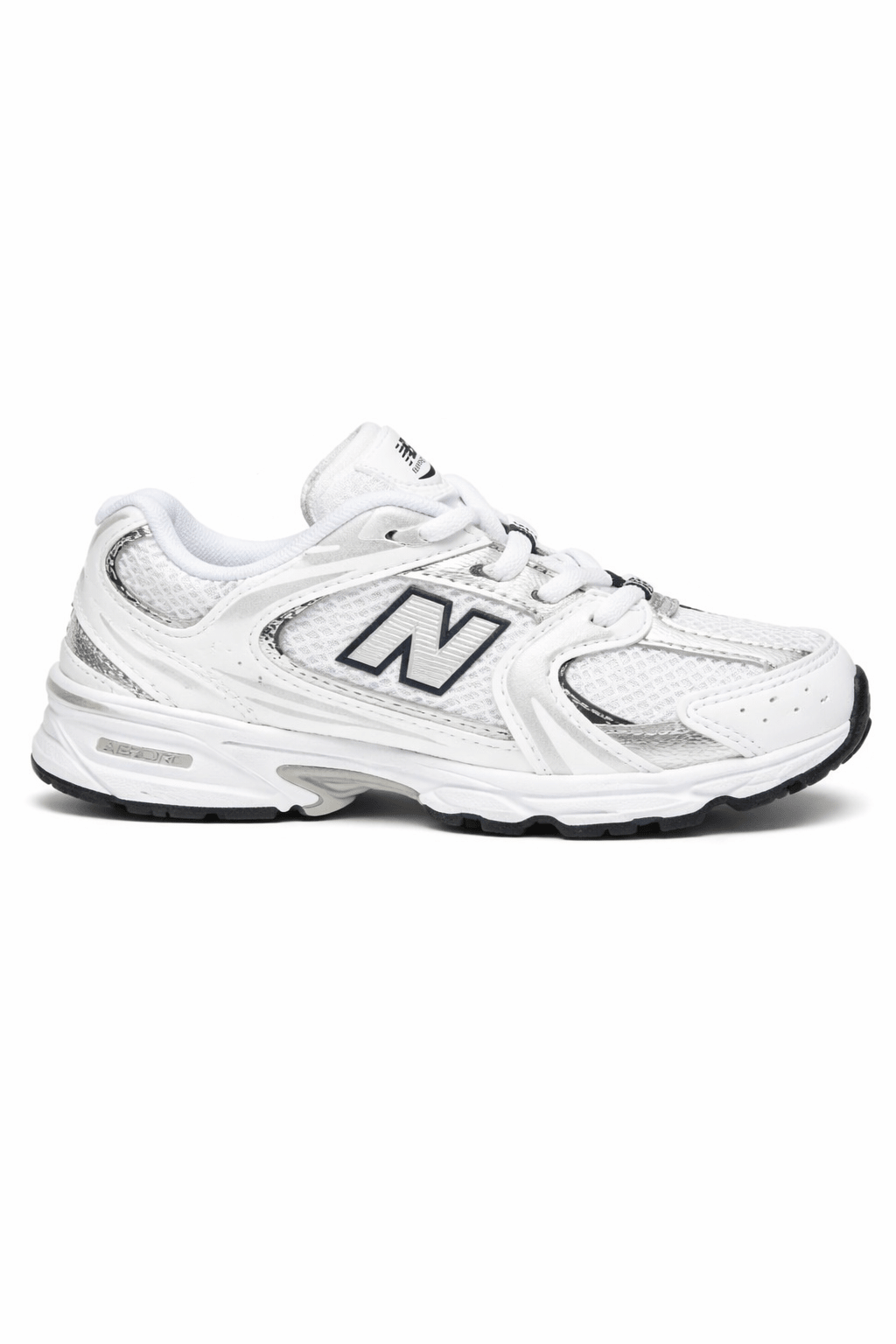 Sneakers 530 per bambini New Balance Kids bianche con design a inserti grigi - Rubino Kids