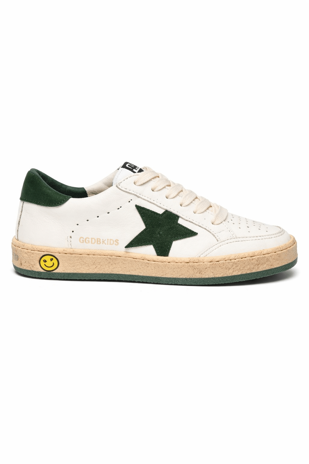Sneakers Ball Star per bambino Golden Goose Kids bianche con applicazione con logo sulla linguetta - Rubino Kids