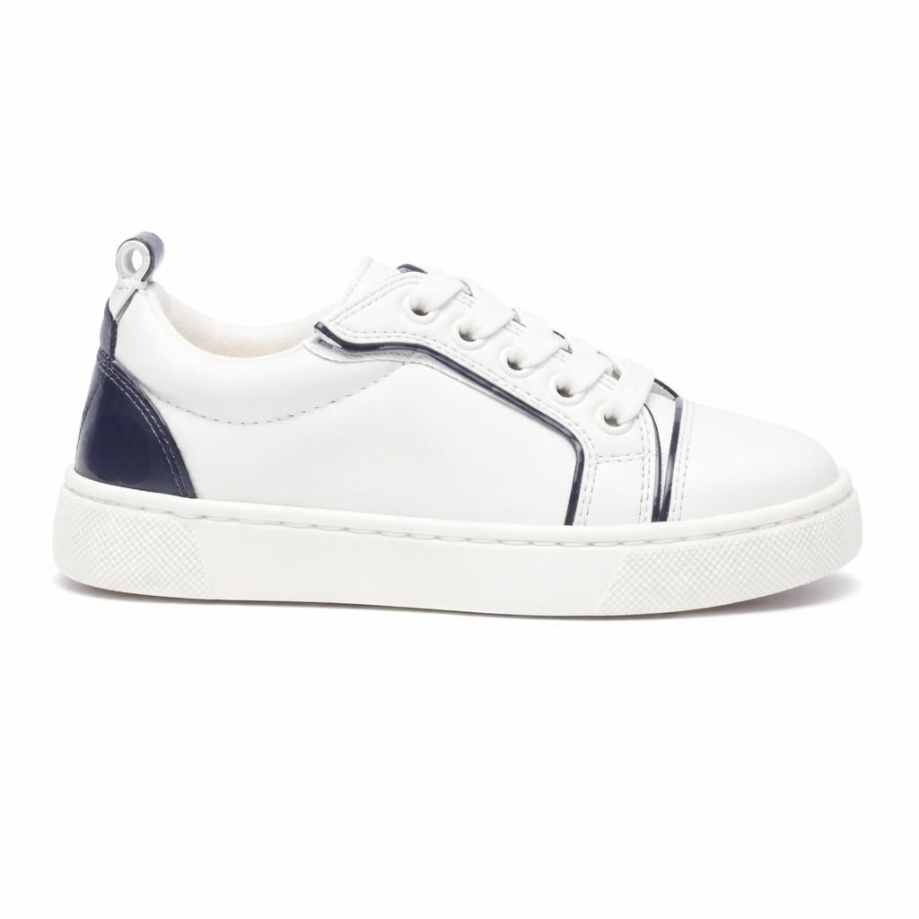 Sneakers Funnyto per bambini Christian Louboutin Kids bianco con inserti - Rubino Kids