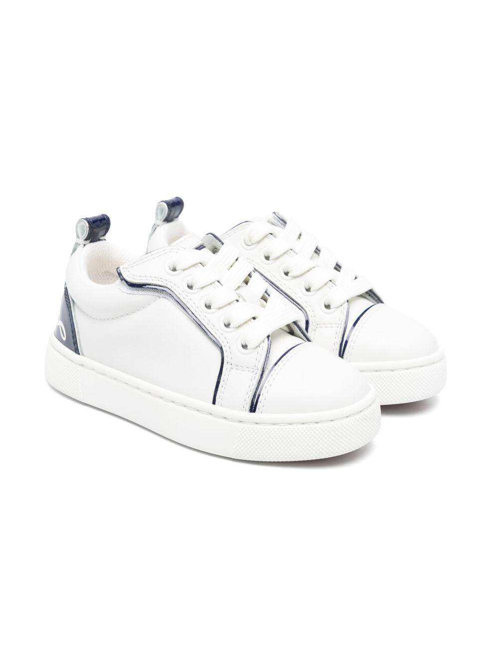 Sneakers Funnyto per bambini Christian Louboutin Kids bianco con inserti - Rubino Kids