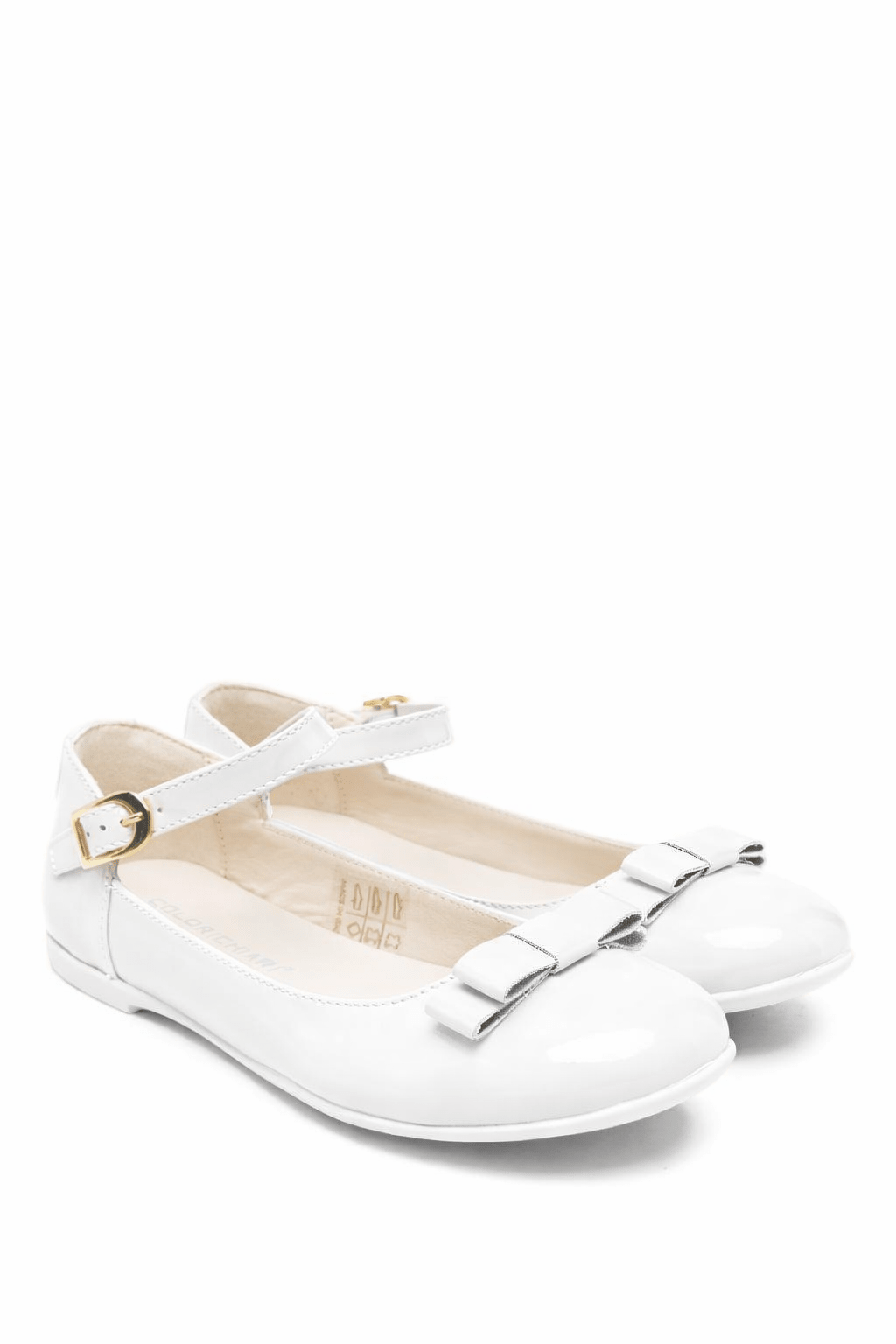 Sneakers per bambina Colorichiari bianche con chiusura frontale con lacci - Rubino Kids