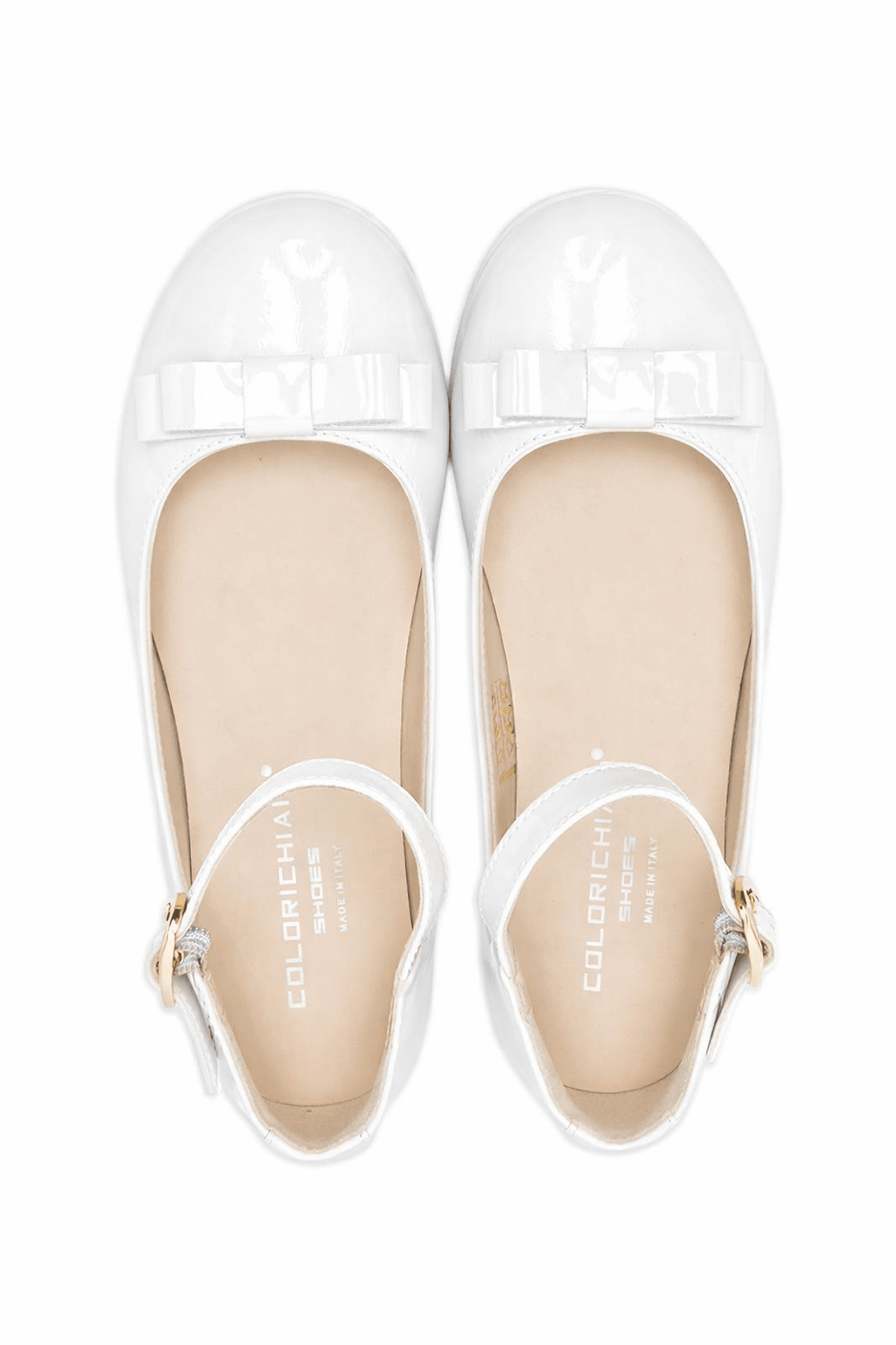 Sneakers per bambina Colorichiari bianche con chiusura frontale con lacci - Rubino Kids