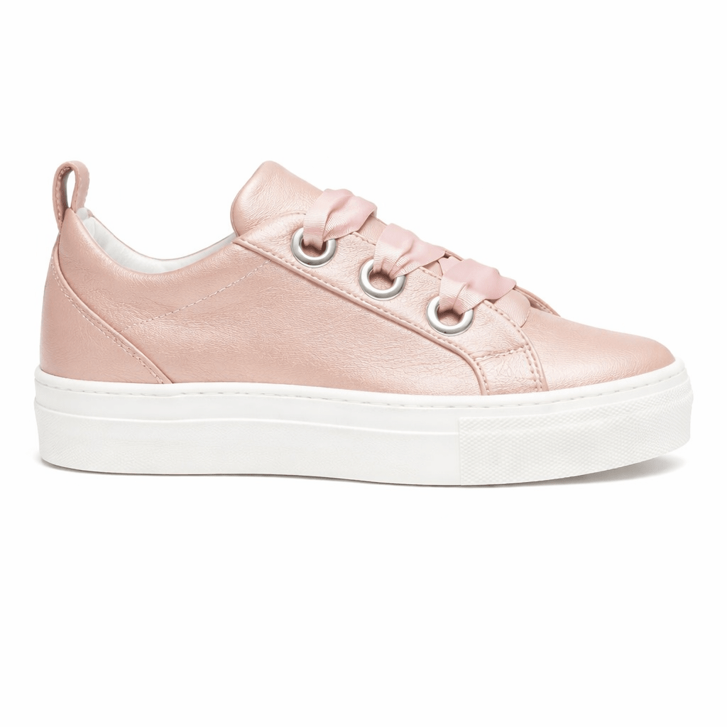 Sneakers per bambina Colorichiari rosa con soletta in pelle con logo - Rubino Kids