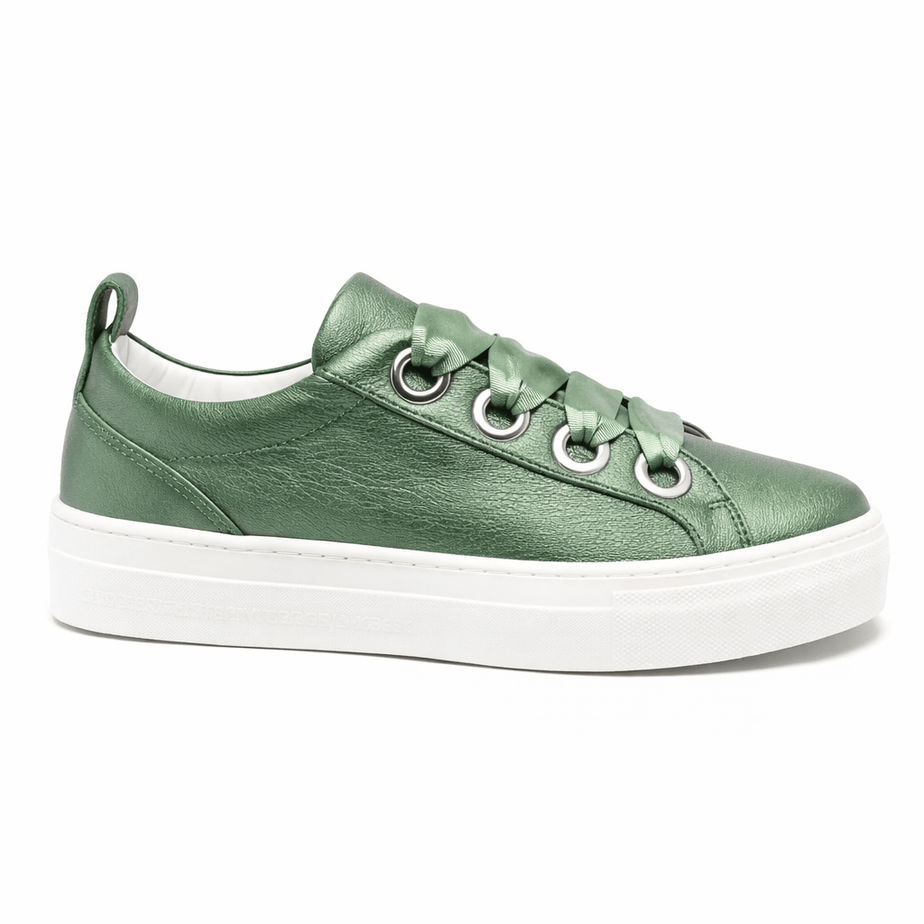 Sneakers per bambina Colorichiari verde con soletta in pelle con logo - Rubino Kids