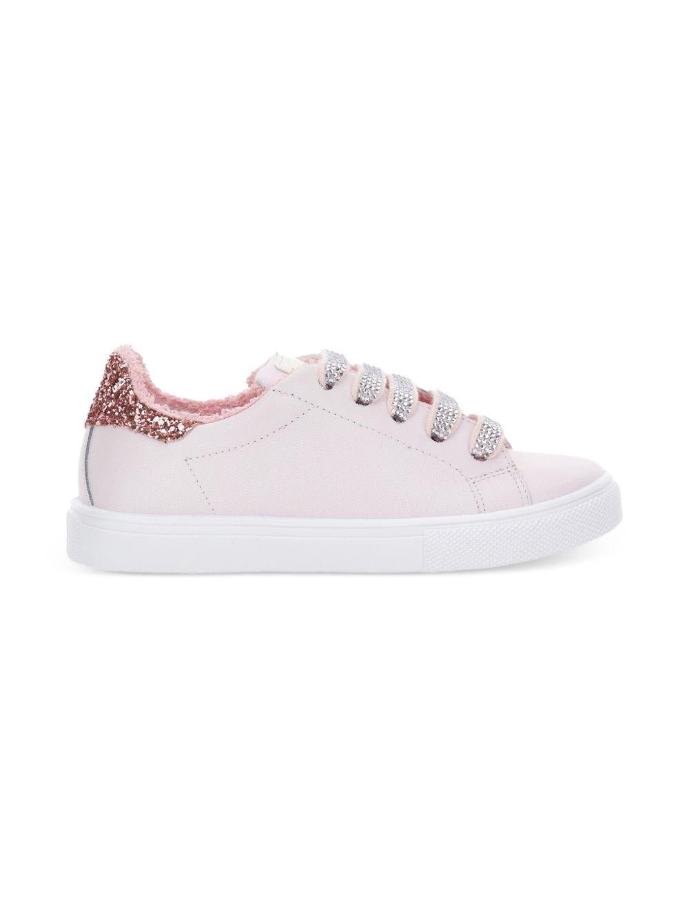 Sneakers per bambina Monnalisa rosa con glitter - Rubino Kids
