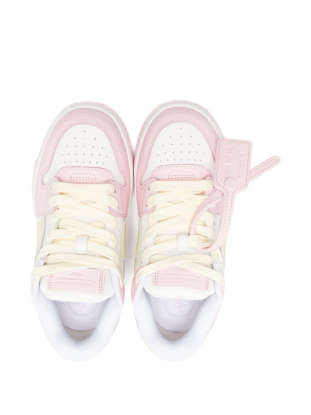 Sneakers per bambina Off - White Kids Out Of Office bianche con motivo Arrows - Rubino Kids