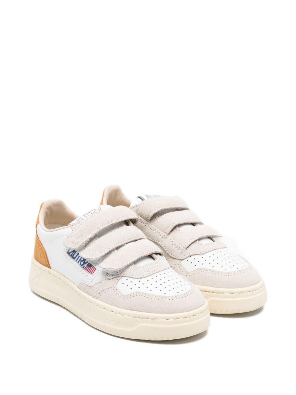 Sneakers per bambini AuTRY Kids bianche con logo sulla linguetta - Rubino Kids