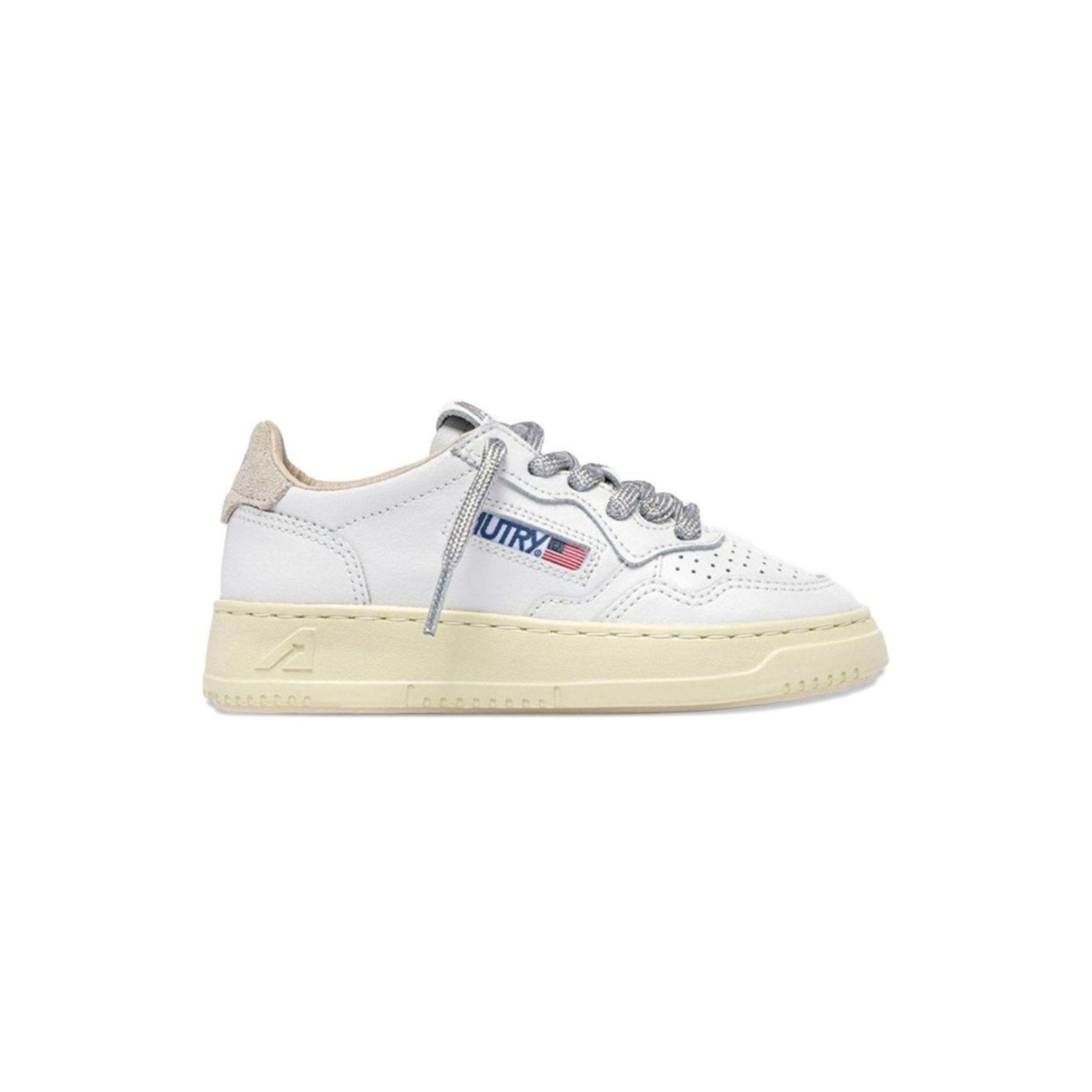 Sneakers per bambini Autry Kids Medalist bianche con lacci - Rubino Kids