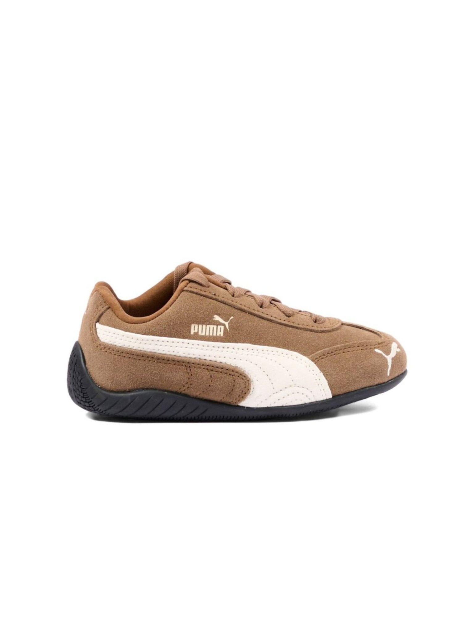 Sneakers per bambini Puma Kids marroni con logo dorato - Rubino Kids