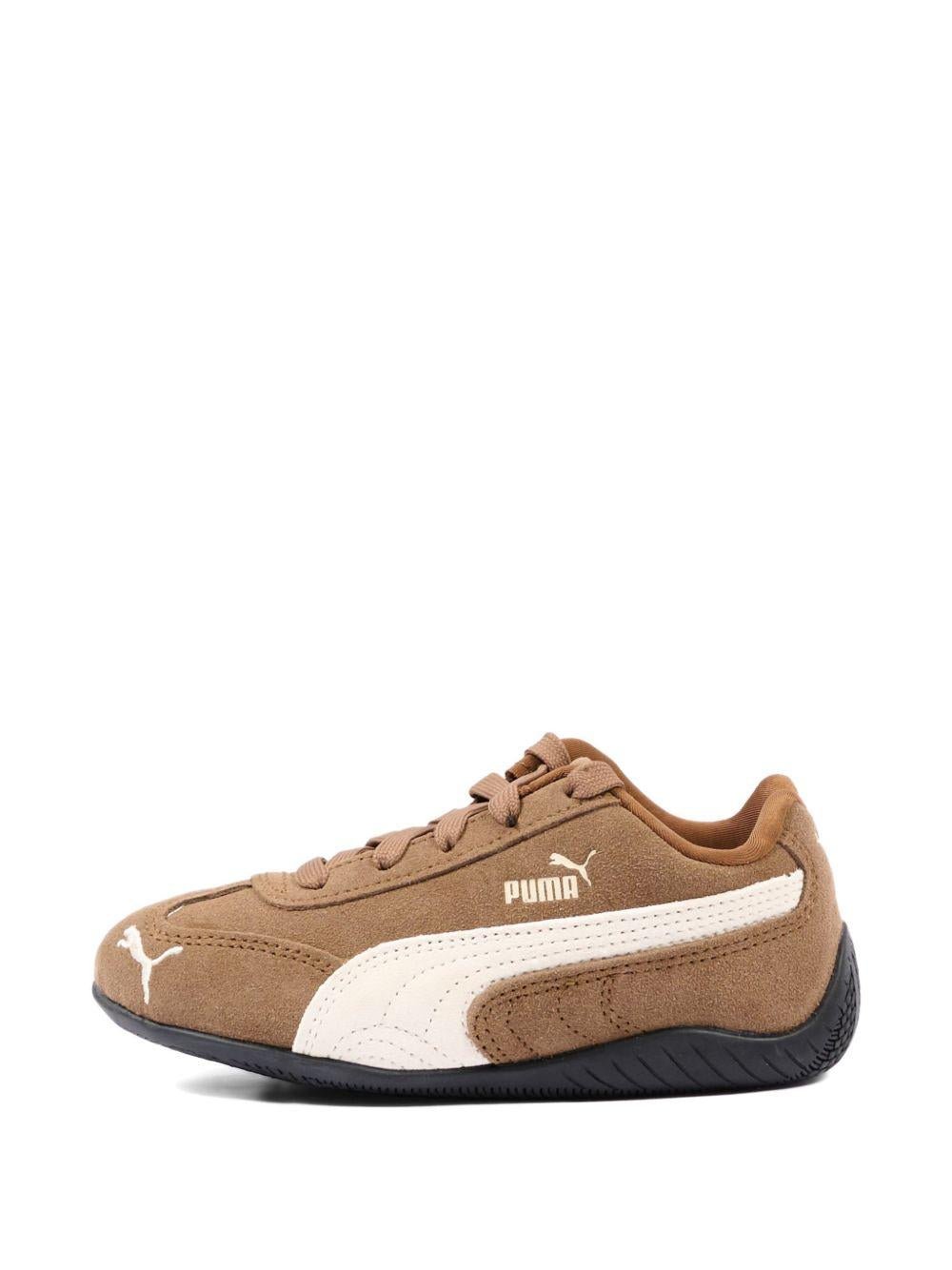 Sneakers per bambini Puma Kids marroni con logo dorato - Rubino Kids