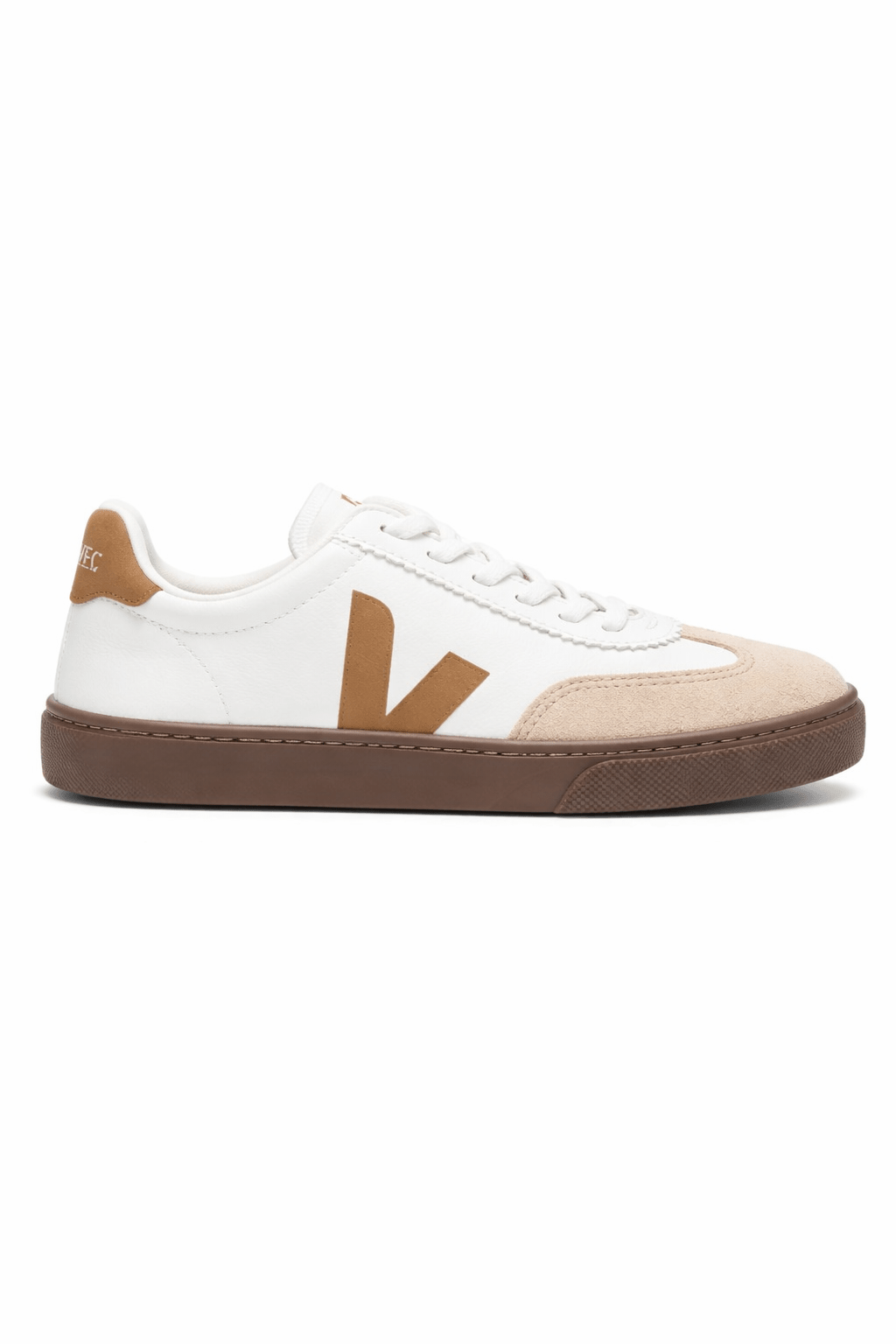 Sneakers per bambini VEJA Kids small Volley bianche con inserti a contrasto - Rubino Kids