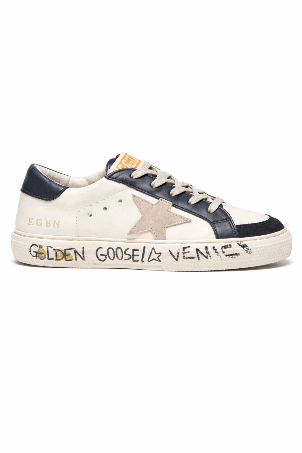 Sneakers per bambino Golden Goose Kids beige con applicazione stella - Rubino Kids