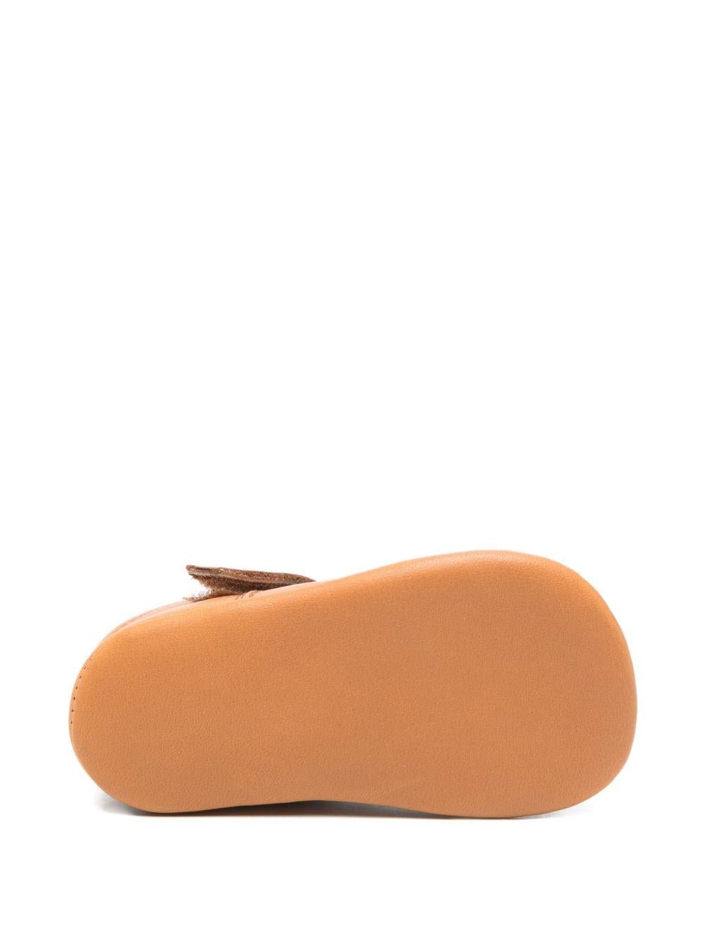 Sneakers per neonato Eli1957 cammello con chiusura a strappo - Rubino Kids