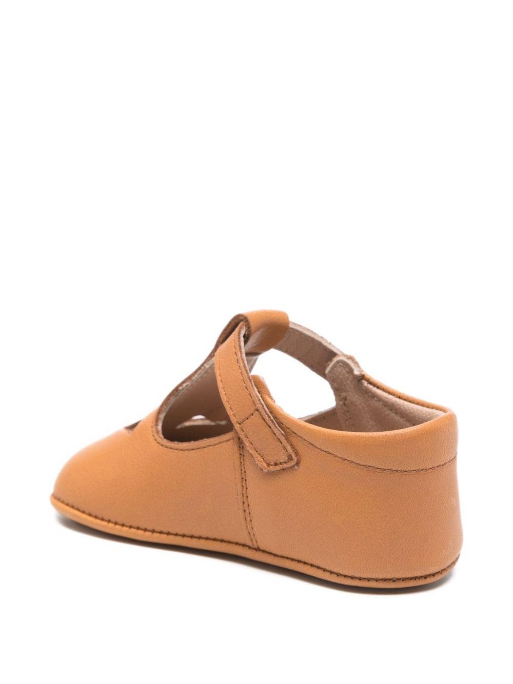 Sneakers per neonato Eli1957 cammello con chiusura a strappo - Rubino Kids