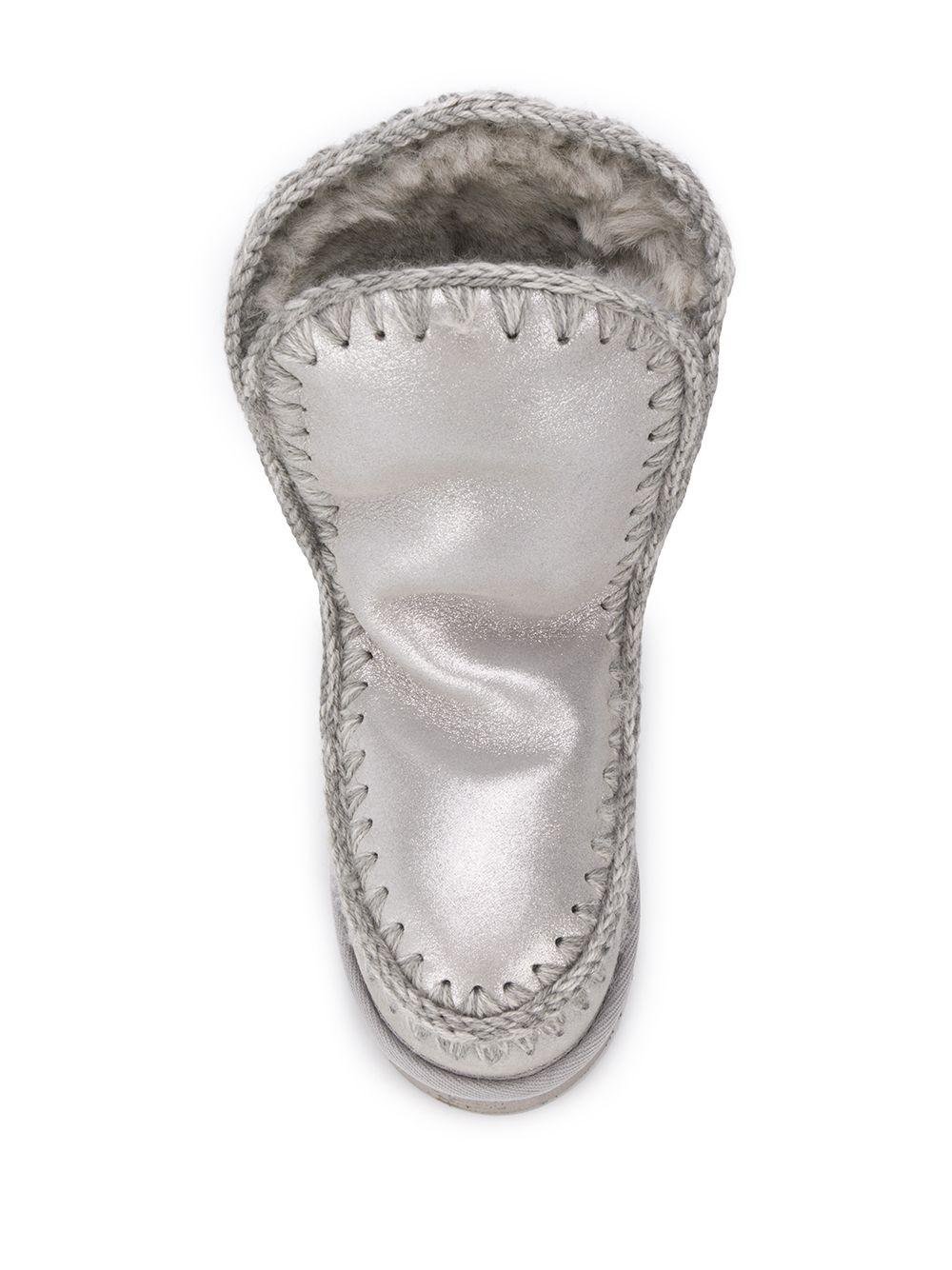 Stivaletti per bambina Mou Kids argento con logo - Rubino Kids