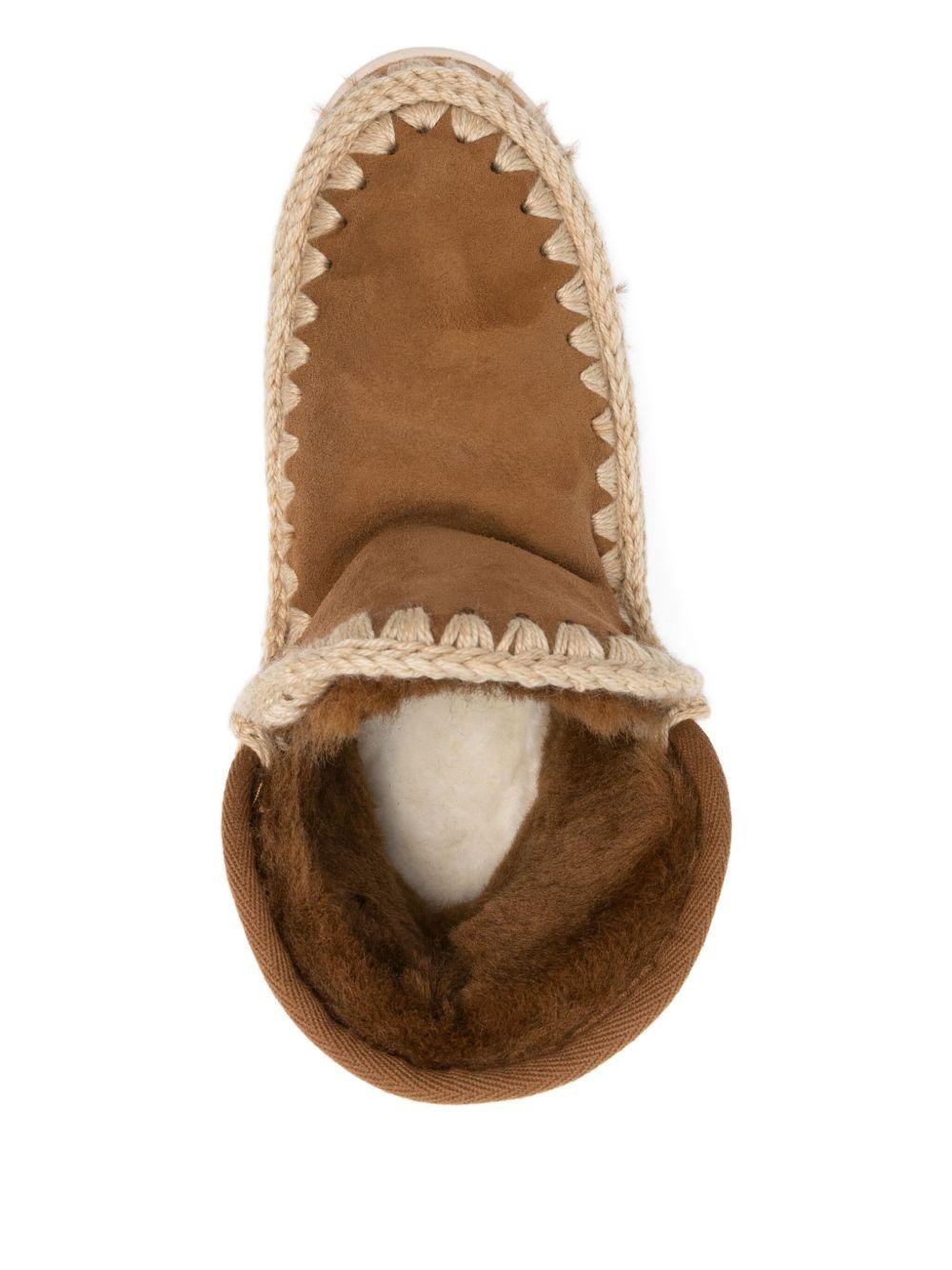 Stivali per bambina Mou Kids marroni con dettagli intrecciati - Rubino Kids