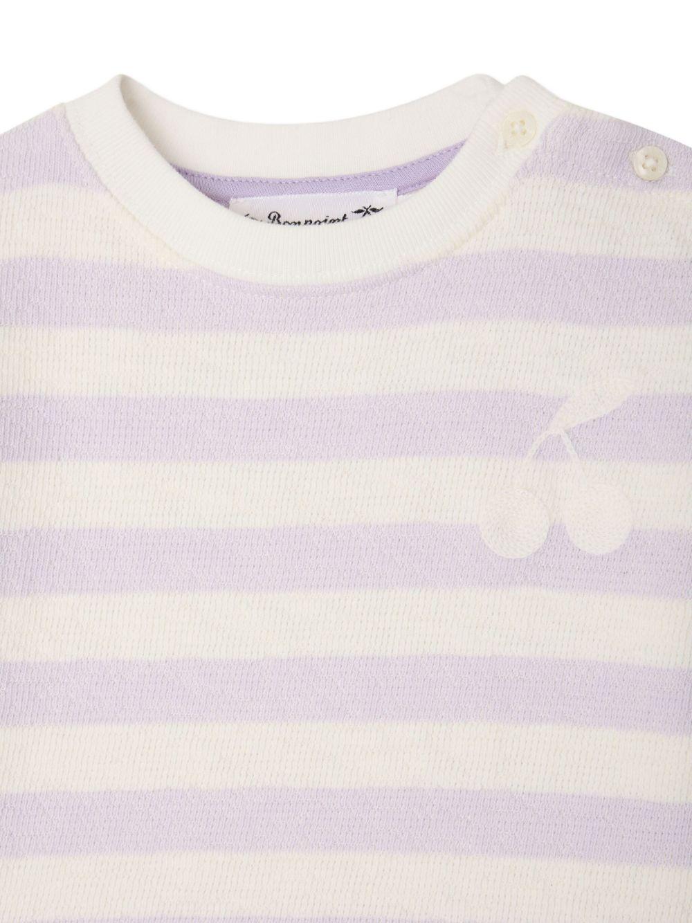 T-shirt Cai per neonata Bonpoint multicolor con design a righe - Rubino Kids