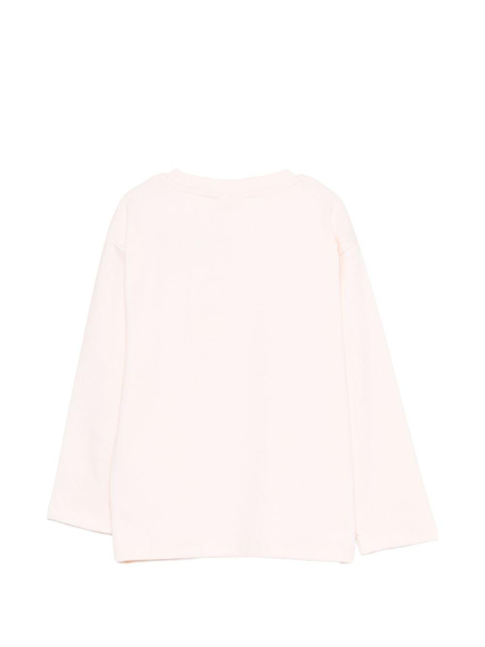 T-shirt Mountoo per bambina Molo rosa con stampa cavallo - Rubino Kids