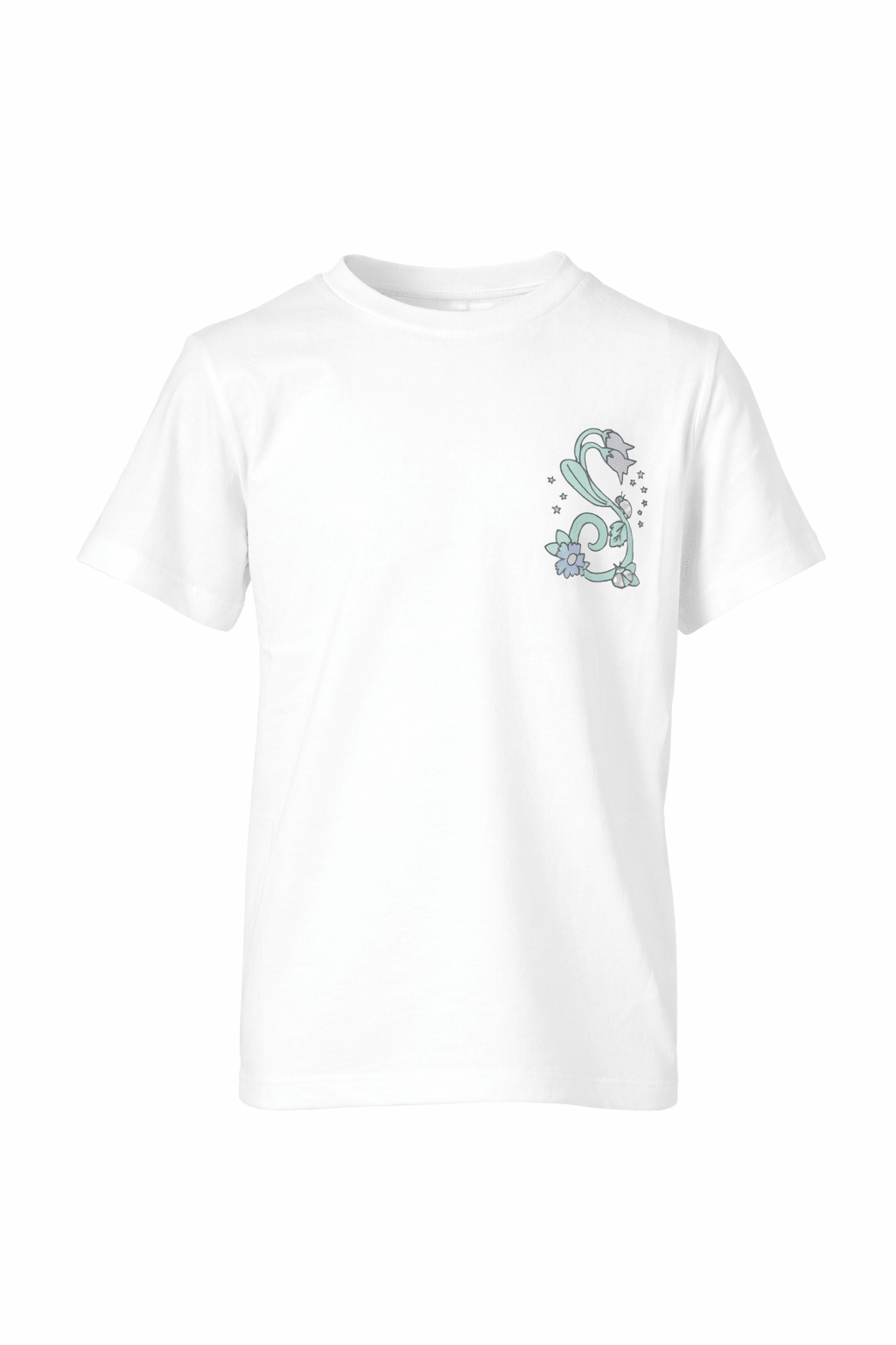 T-shirt per bambina Stella McCartney bianca con stampa floreale - Rubino Kids