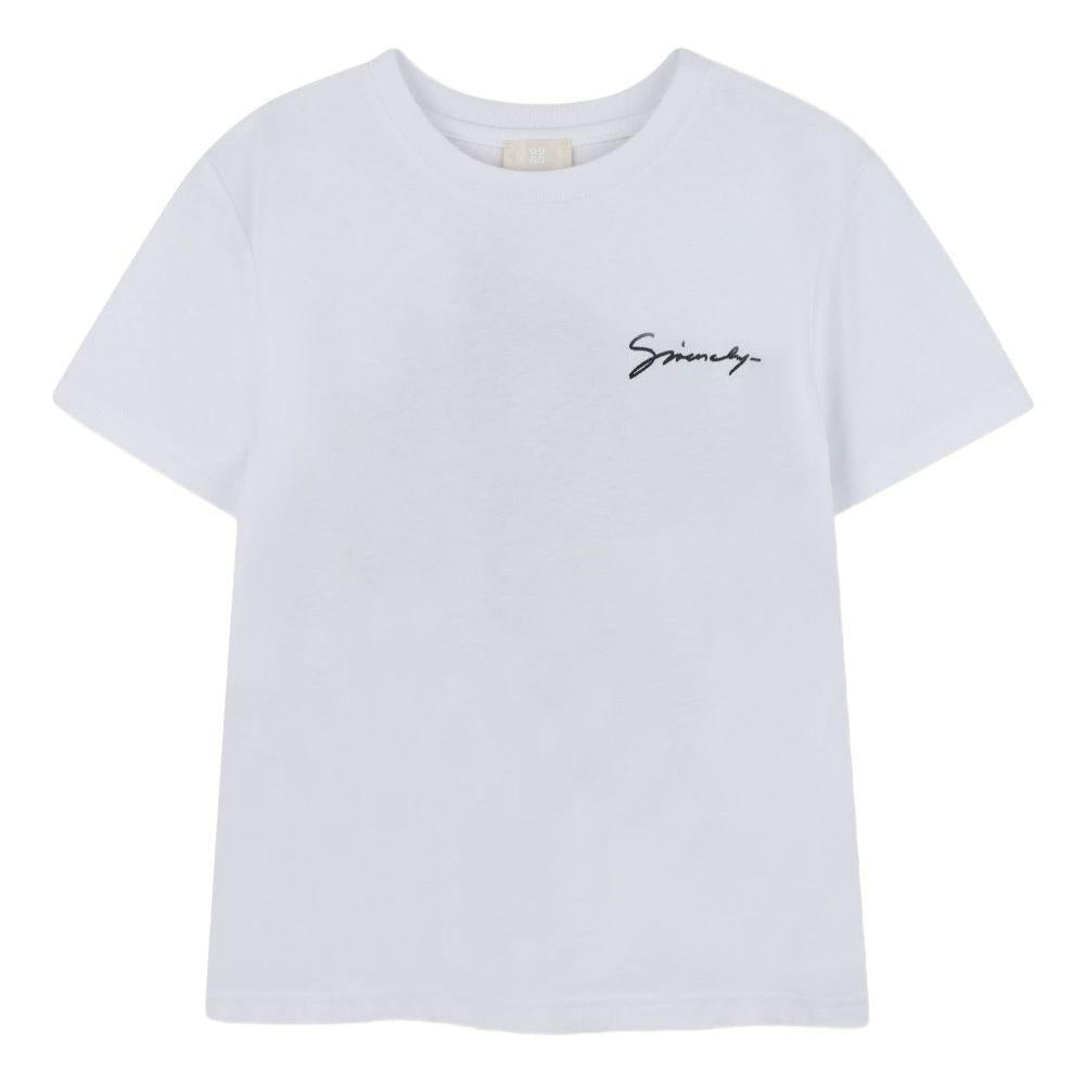 T-shirt per bambino Givenchy Kids bianco con stampa drago - Rubino Kids