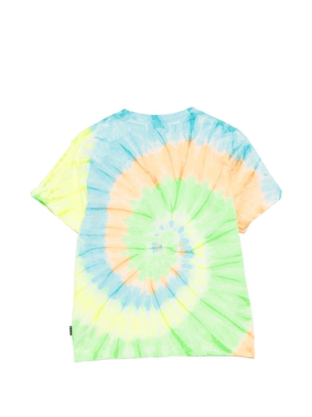 T-shirt per bambino Molo multicolore con stampa vortice - Rubino Kids