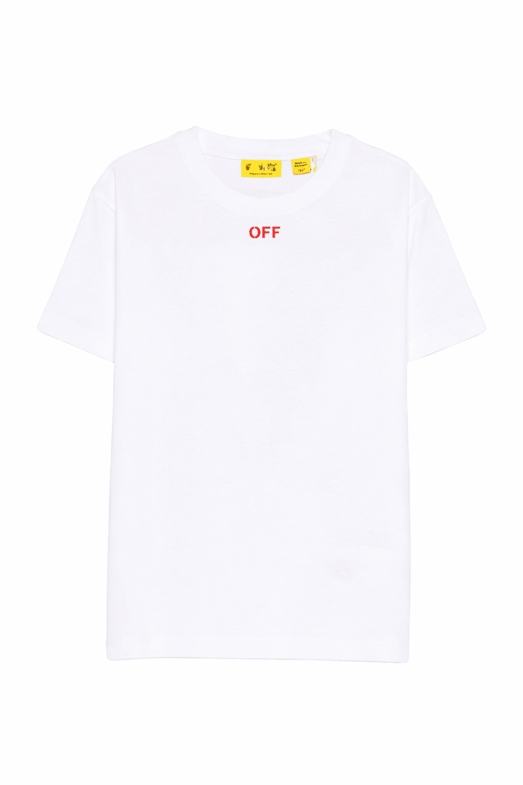 T-shirt per bambino Off - White Kids bianca con stampa grafica sul retro - Rubino Kids