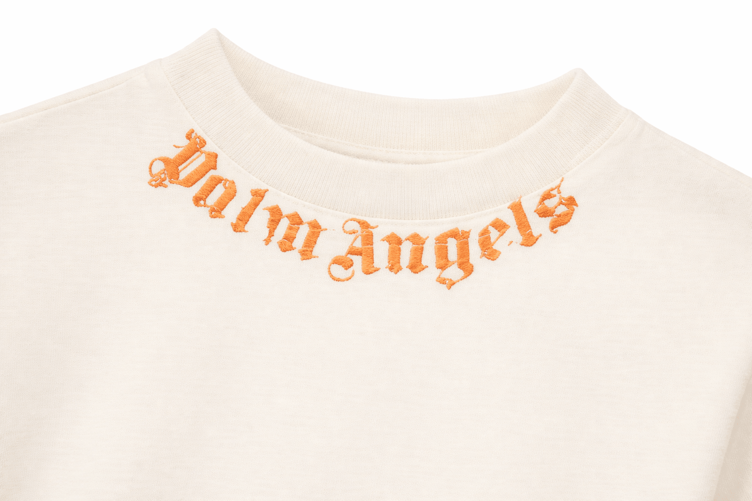 T-shirt per bambino Palm Angels Kids bianca con logo a contrasto - Rubino Kids
