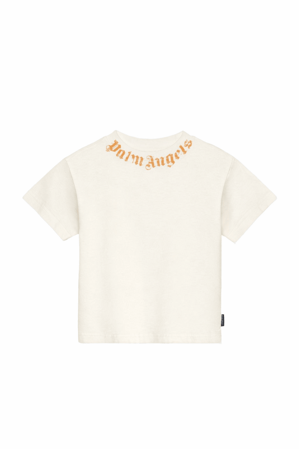 T-shirt per bambino Palm Angels Kids bianca con logo a contrasto - Rubino Kids