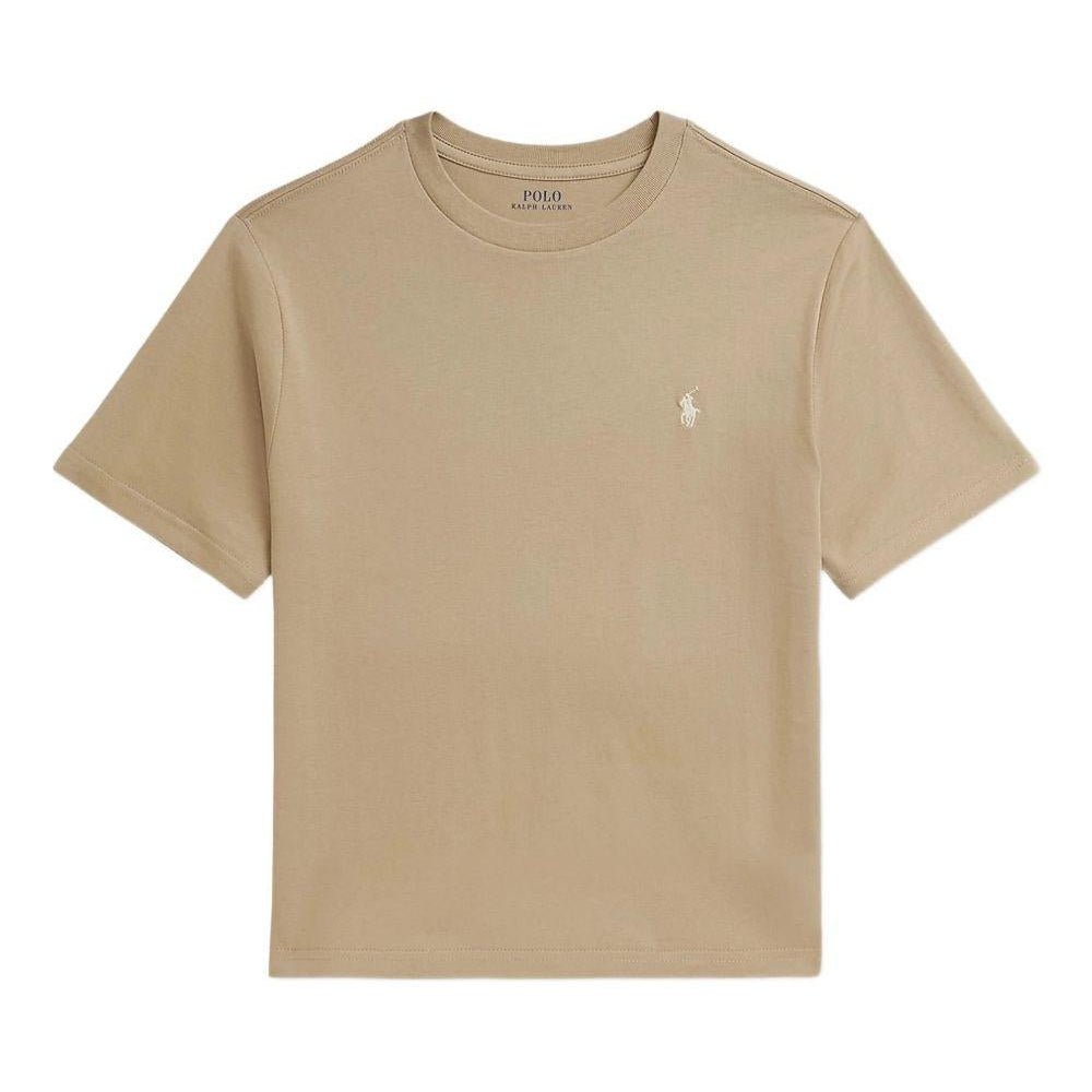 T-shirt per bambino Polo Ralph Lauren Kids beige con caratteristico motivo Polo Pony - Rubino Kids
